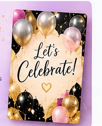 Special Moments invitation example